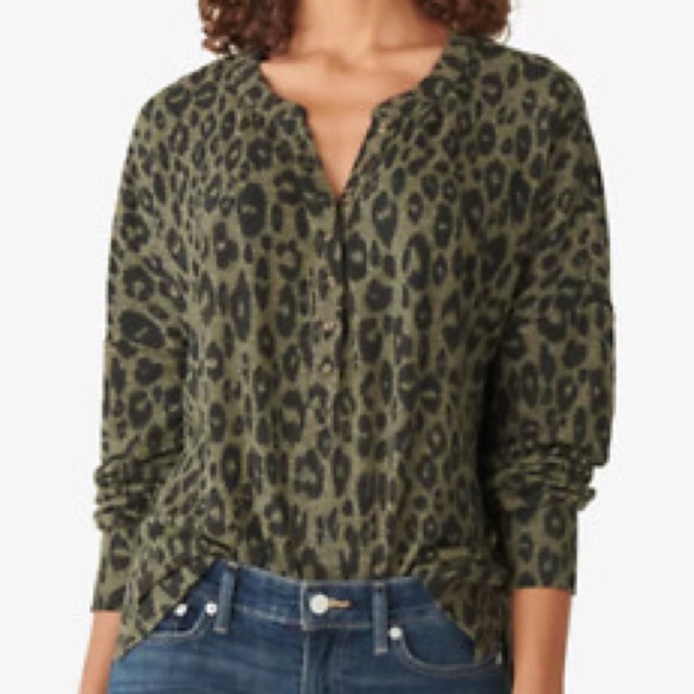NWT Lucky Brand long sleeve shirt green - small